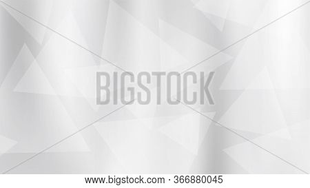 Metal Silver Abstract Background With Triangles, Vector Illustration ...
