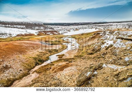 Icelandic Geyser Strokkur. Great tourist attraction on Golgen Circle Iceland.