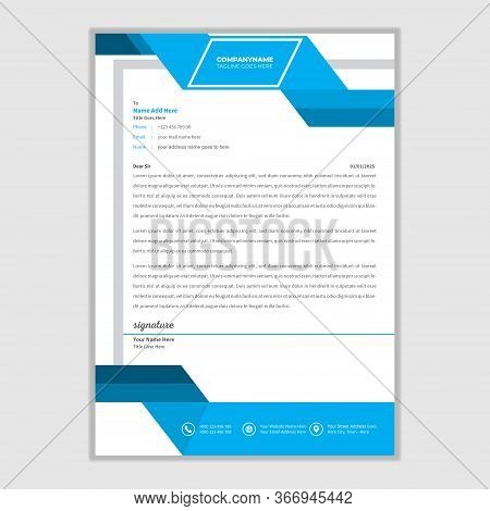 Corporate Letterhead Design Modern Business Letterhead Design Template Vector