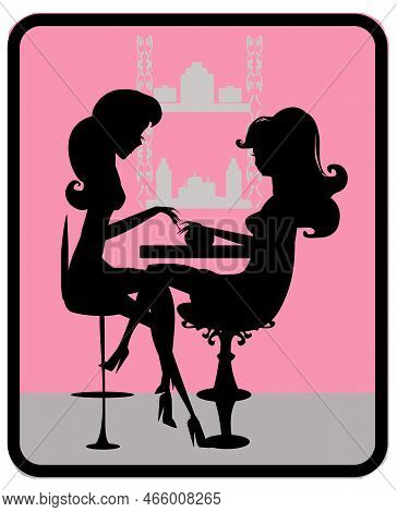 Manicure In Beauty Salon Banner , Vector Illustration