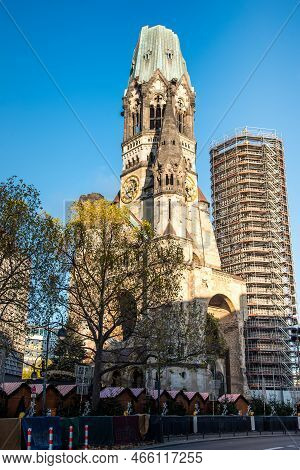 Berlin, Germany. November 2022. The Kaiser Wilhelm Gedachtniskirche In Berlin.