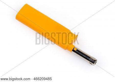 Household Piezo-electric Gas Lighter For Ignite A Gas Stove Burner On A White Background