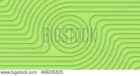 Green Plastic With Spiral Line Pattern. Ripple Texture. Modern Ceramic Wall Tile Texture. Abstract P