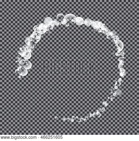 Abstract Circle On Transparent Background. Vector Illustration.