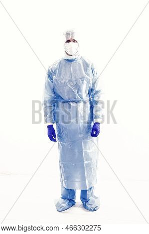 On Frontline In Covid-19 Fight. Critical Care Physician. Clinical Physician In Protective Equipment