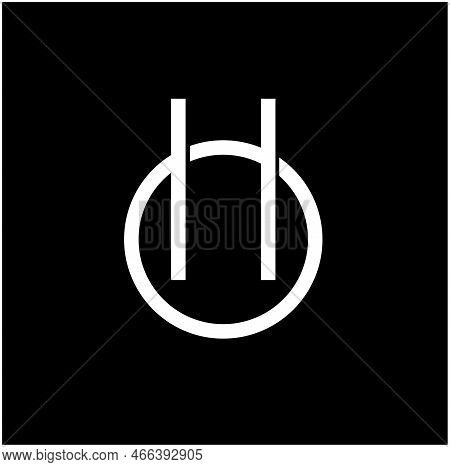 Ho Typography Unit. Ho Brand Name Icon.