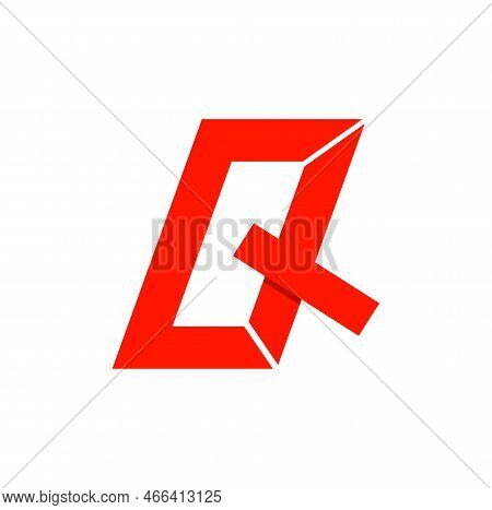 Qt Typography Monogram. Qt Company Name Initial Letters Icon.