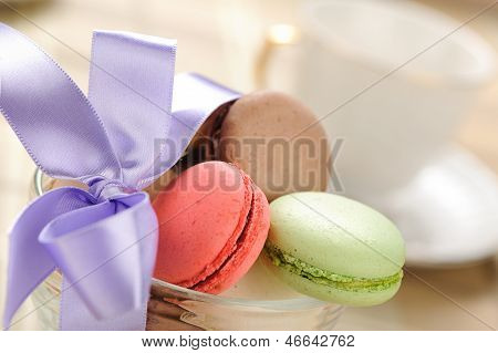 Barevné Macaron zblízka