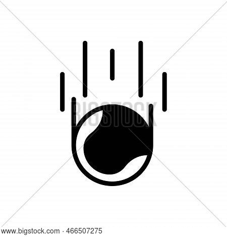 Black Solid Icon For Gravity Attraction Pressure Force Down Falling Gravity Physics Gravitation