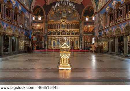 ​​sibiu - Romania. July 17, 2022: Built Between 1902 And 1906 By Hungarian Architects Romanian Ortho