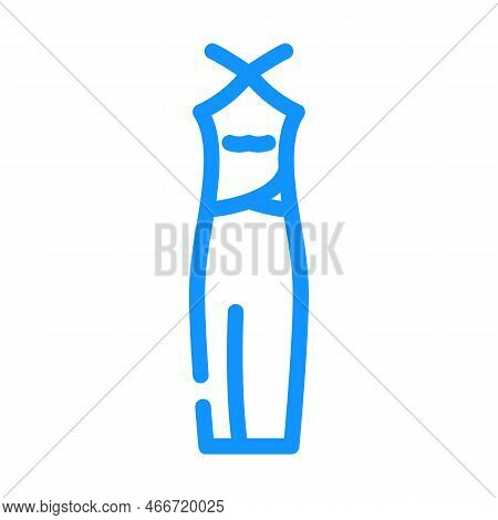 Halter Wedding Dress Color Icon Vector. Halter Wedding Dress Sign. Isolated Symbol Illustration