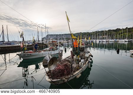 Portopiccolo, Sistiana, Italy - May, 2022: The Promenade In Portopiccolo Sistiana, Duino, Italy