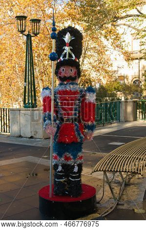 Frascati, Italy - December 3, 2022: View Of Toy Soldier At The Traditional Christmas Market In The C