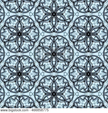 Mosaic Tile Repeat Pattern Vector Surface Background