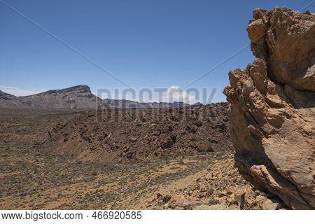 Teide Volcanic Desert, National Park. Island Of Tenerife, Canary Islands. Spain