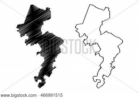 Igualapa Municipality (free And Sovereign State Of Guerrero, Mexico, United Mexican States) Map Vect