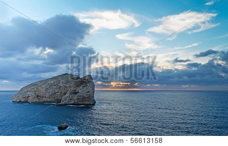 Isola Piana At Dusk