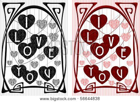 Vintage Love Greeting Card
