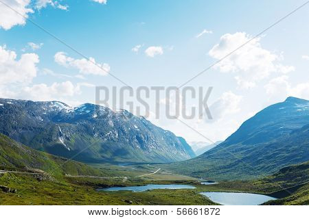 Lakes on the top of mountains, Norway