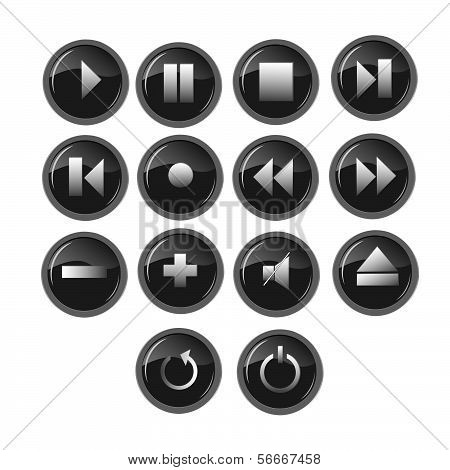 media player buttons