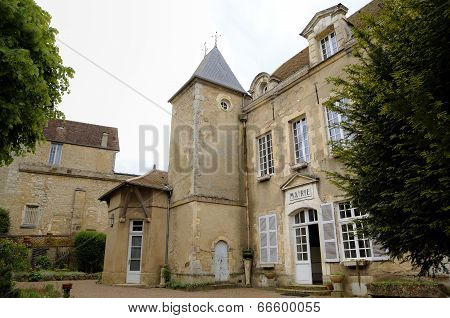 Mairie of city near Basilique  of St. Mary Magdalene in Vezelay Abbey. Burgundy, France