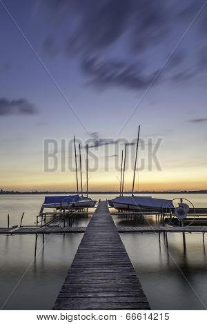 Boats At Sunset