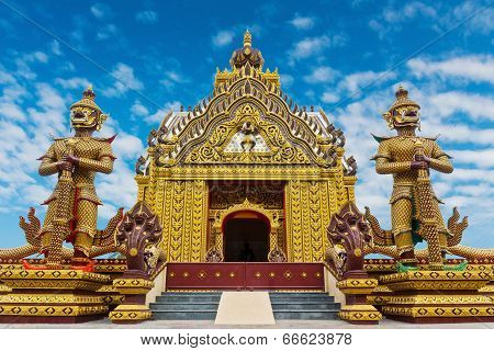 Beauty Temple On Mountain