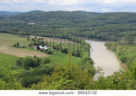 Farmland by the river