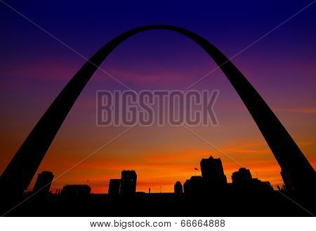St. Louis Arch Sunset