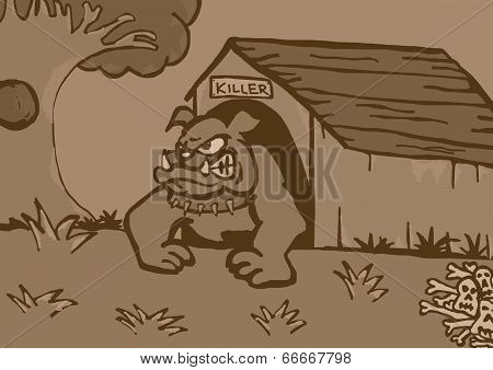 Bull dog home vintage