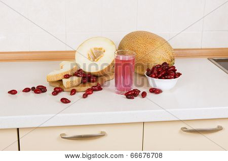 Melon  And Cornelian Cherry