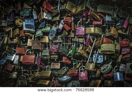 Hohenzollern Bridge and Its  Many Padlocks