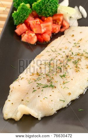 Fish Fillet With Avocado Tatar