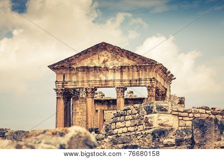 Ancient Roman City In Tunisia, Dougga