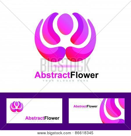 Abstract Flower Logo Beauty Spa Wellness