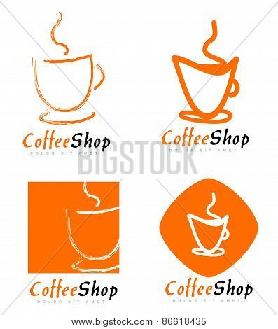 Coffee Cup Or Shop Logo