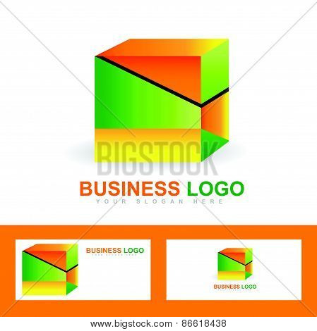 Corporate Business Colored Cube Logo