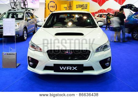 Bangkok - March 26 : New Subaru Wrx On Display At 36Th Bangkok International Motor Show On March 26,