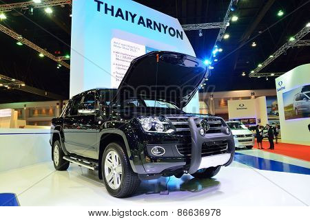Bangkok - March 26 : New Volkswagen Amarok , Pick Up Truck, On Display At 36Th Bangkok International