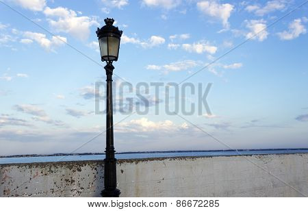 The lamp on the coast