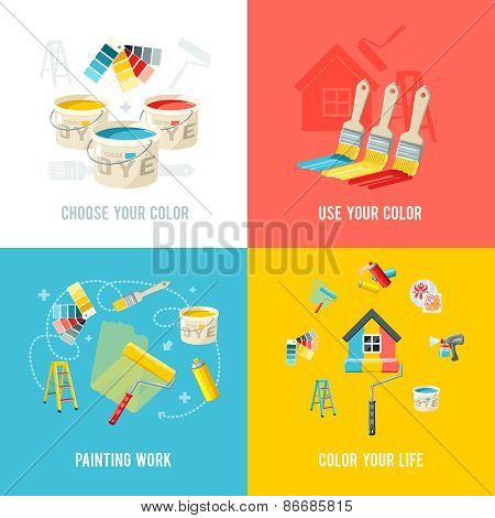 Painting Work Design Concept