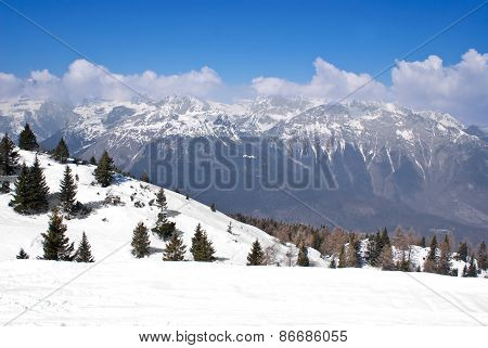 Alpine Winter Landscape