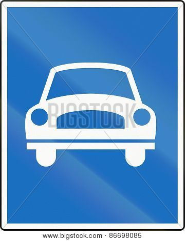Fast Traffic Highway In Austria