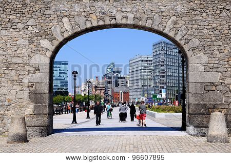 Arch at Salthouse Dock, Liverpool.