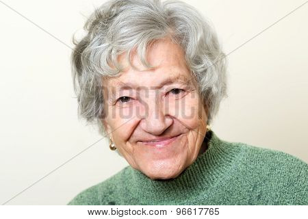 Happy Senior Lady Portrait