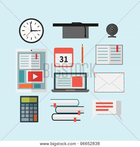 Set of education icons