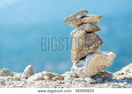 Stone Stack. Greece