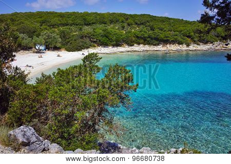 amazing panorama of Emblisi Fiskardo Beach