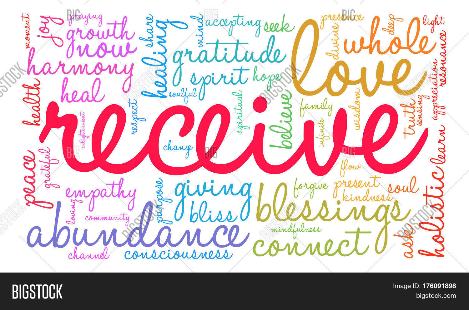 Receive Word Cloud Vector & Photo (Free Trial) Bigstock