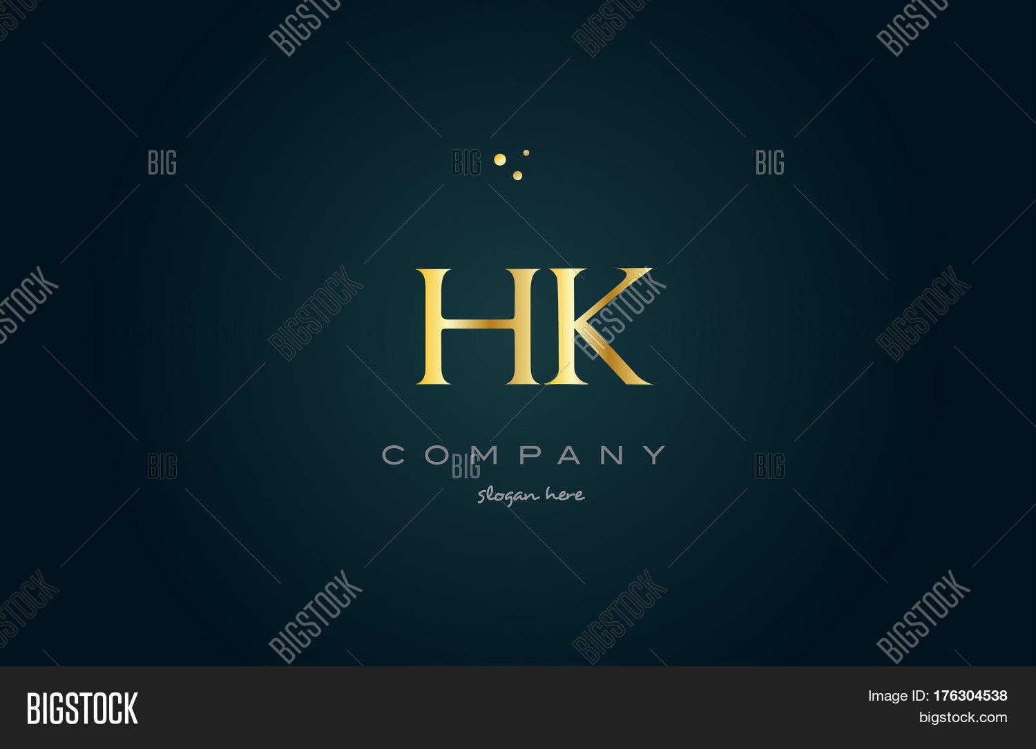 Hk H K Gold Golden Vector & Photo (Free Trial) | Bigstock